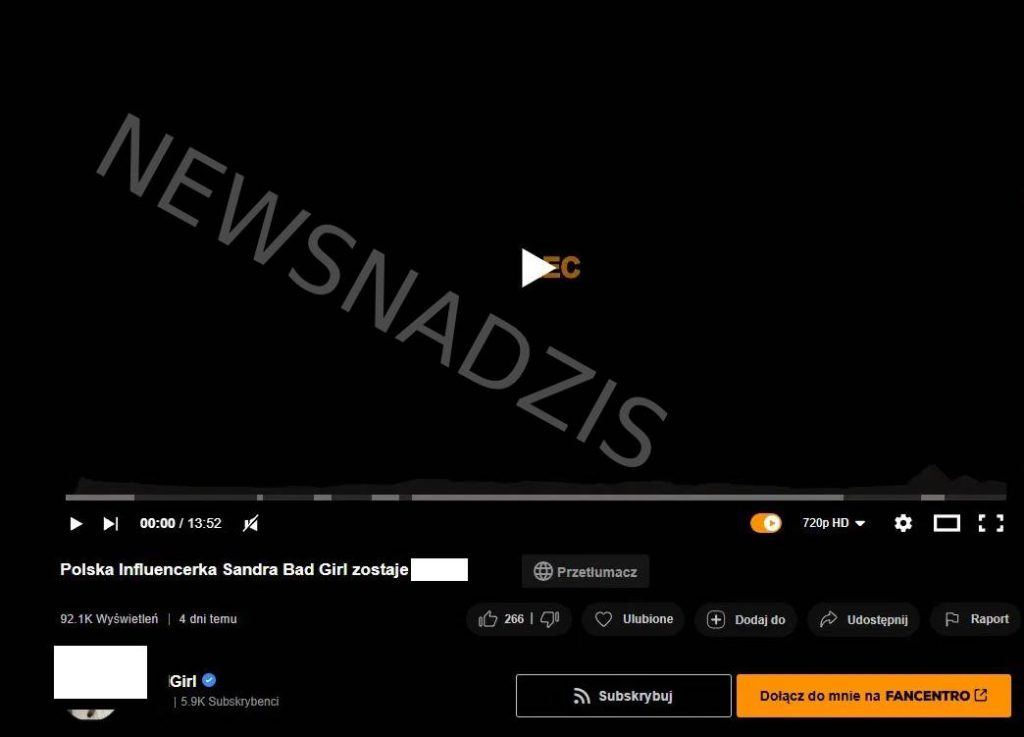 Sandra od Denisa publikuje pełny 13-minutowy film na pomarańczowej platformie bez cenzury 1 Nowy projekt