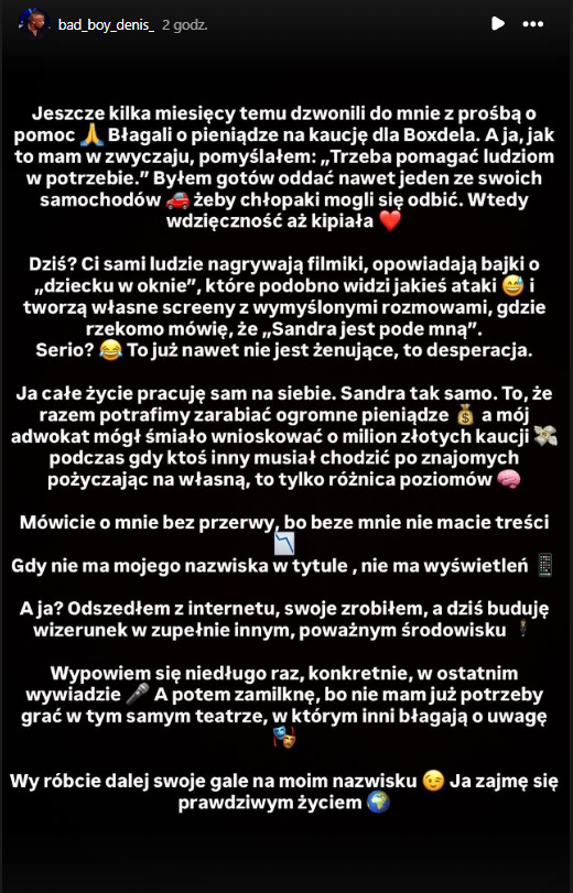Sandra Staniszewska Bad Girl pokazała się całkowicie za darmo. Denis dodaje oświadczenie 4 image