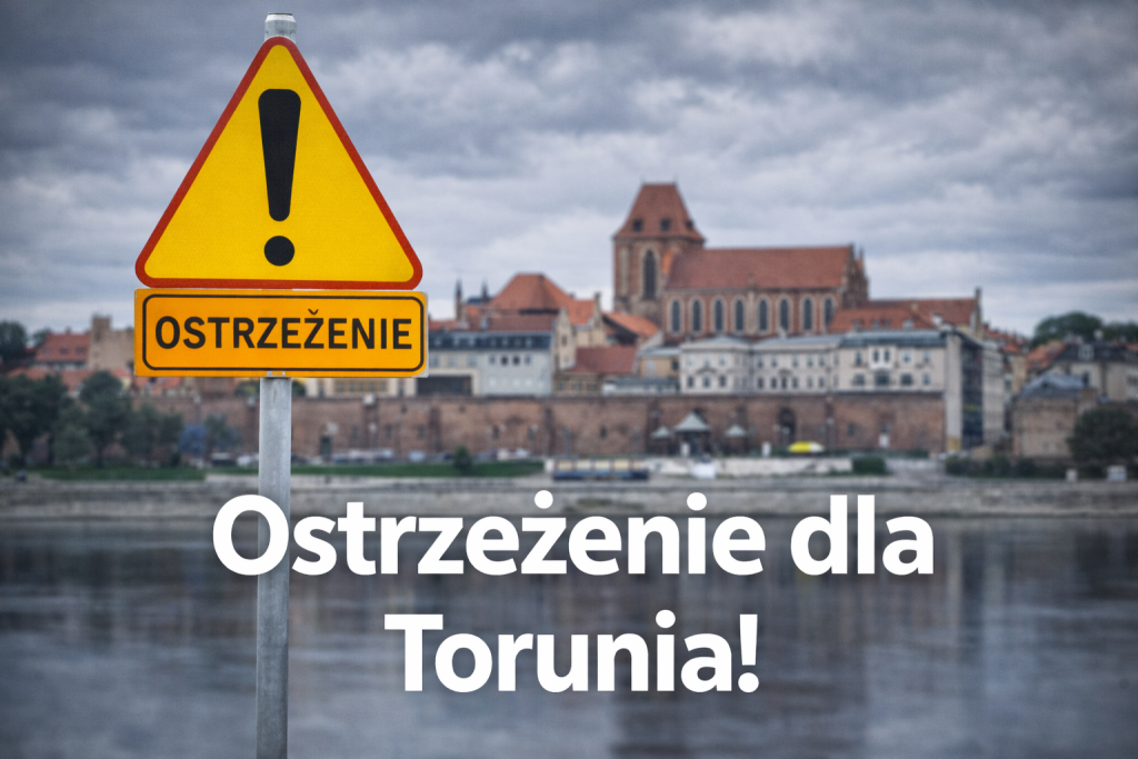 Wydano ostrzeżenie dla mieszkańców Torunia. Zacznie się o godz. 18:00 Toruń