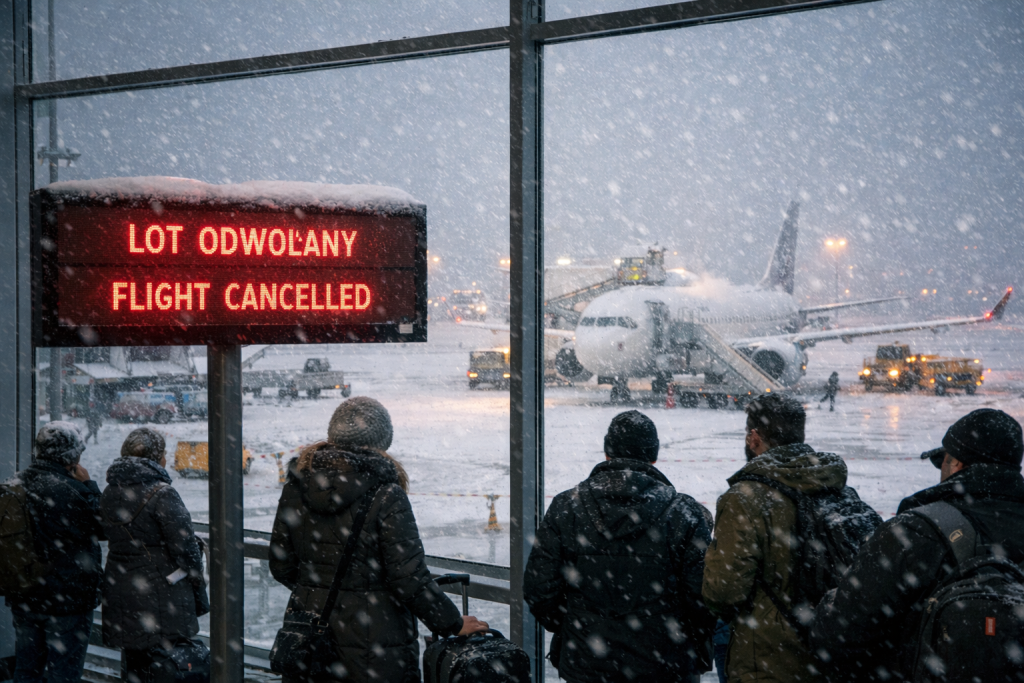PILNA blokada Modlina. Pasażerowie Wizzair lądują 300 km od Warszawy! odwołany lot